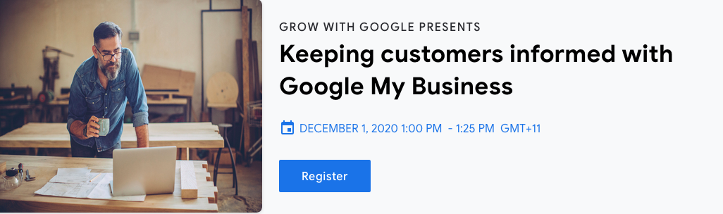 Keeping customers informed with Google My Business