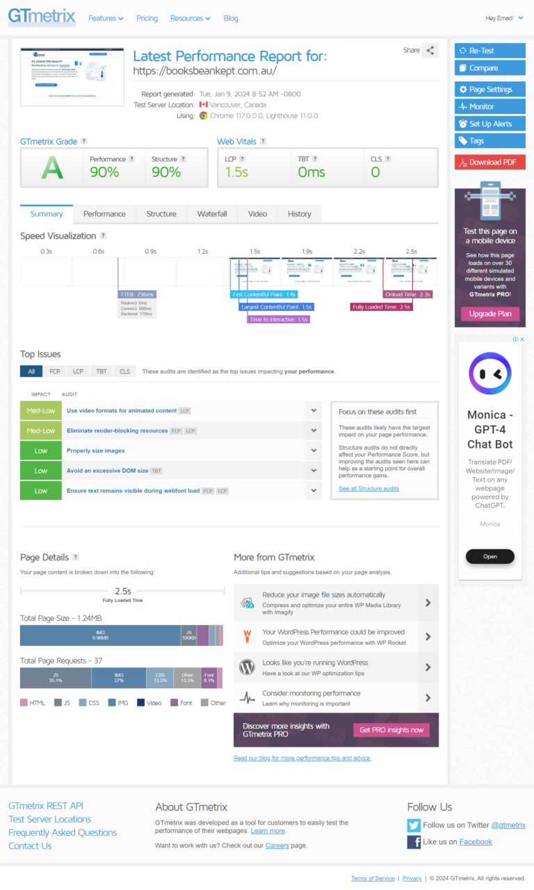 screencapture gtmetrix reports booksbeankept com au tr0PCnyb 2024 01 09 20 53 39 768x1280
