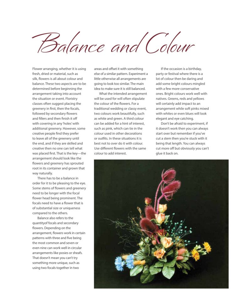 3 Magazine 2012 Dried Flower Arrangement article single page 1 768x960