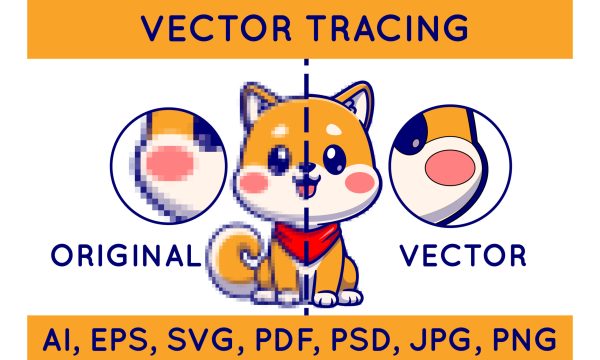 Vector Tracing (Restoring Old logo to high resolution)